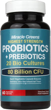 Load image into Gallery viewer, 80 Billion CFU Probiotics - 20 Strains + Prebiotics | Lactobacillus and Bifidobacterium Strains | Probiotics for Women and Men | Made in The UK – 2 Month Supply
