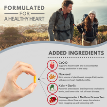 Load image into Gallery viewer, Powerful CoQ10 Complex - 300mg Max Strength, 120 Capsules | Boosted with Kale, Flaxseed, Garlic and More | High Absorption Naturally Fermented Co Enzyme Q10 for Heart Health and Energy | Made in UK
